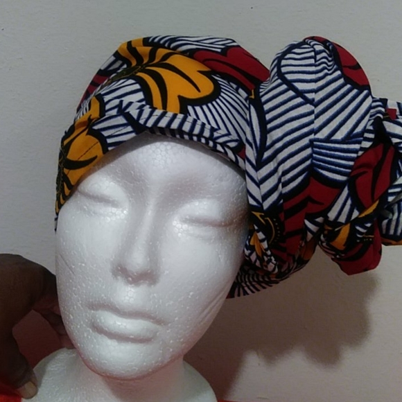 🔥Sale Stunning Ankara fabric headwrap and facema… - Picture 5 of 9